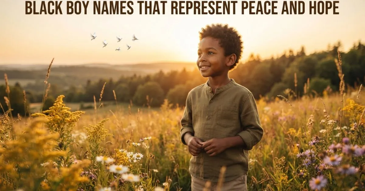 Black Boy Names That Represent Peace and Hope