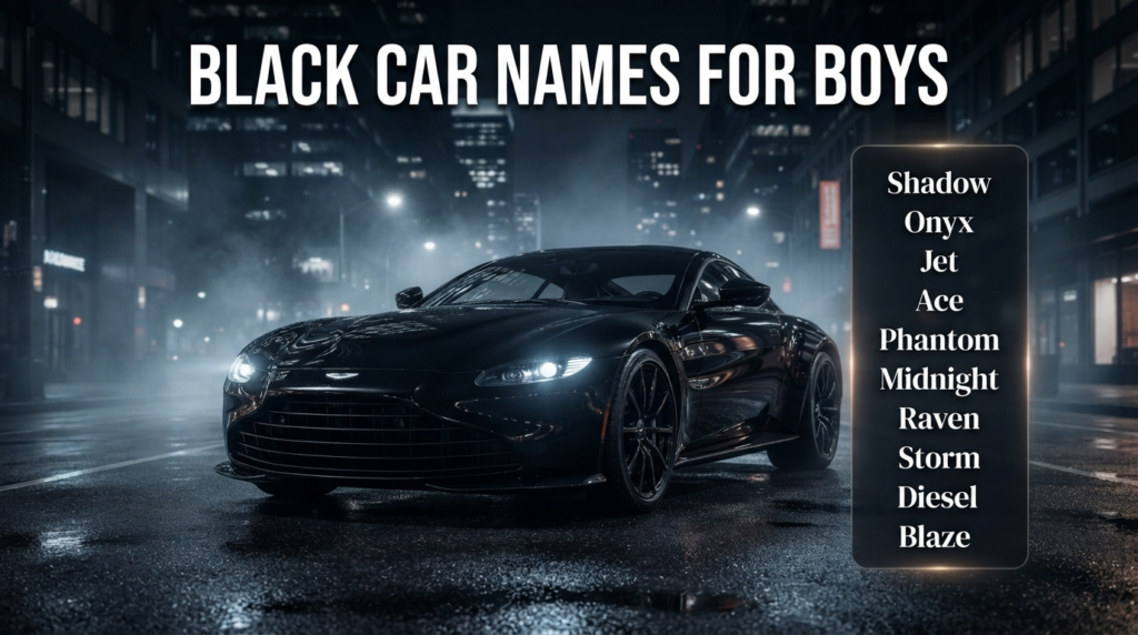Black Car Names for Boys