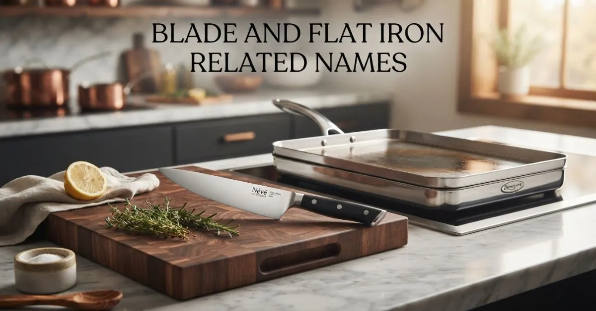 Blade and Flat Iron Related Names 