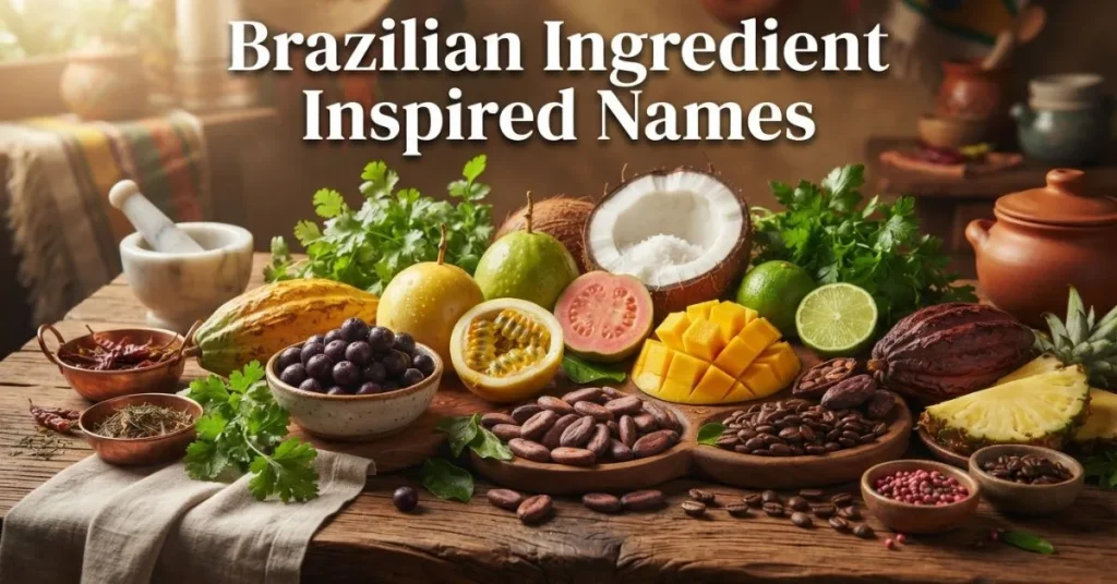 Brazilian Ingredient Inspired Names
