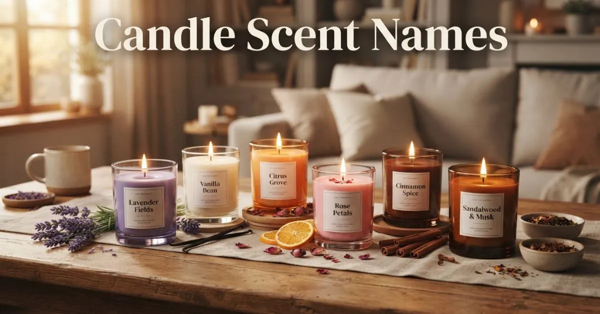 candle scent names