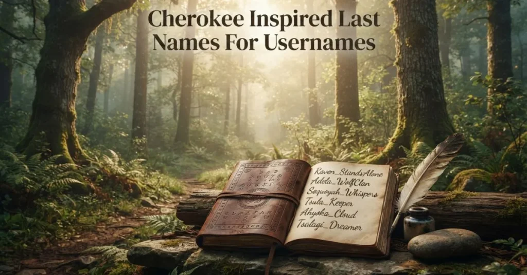 Cherokee Inspired Last Names For Usernames