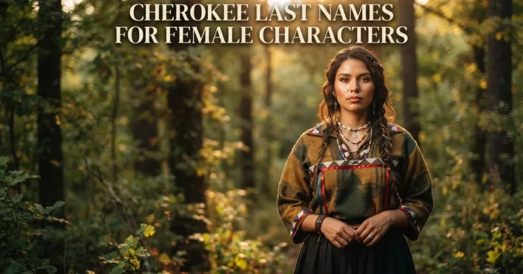 Cherokee Last Names For Female Characters
