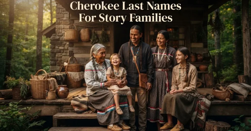 Cherokee Last Names For Story Families