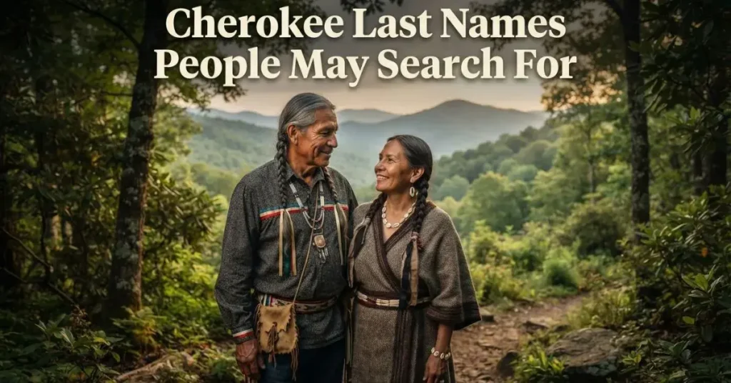 Cherokee Last Names People May Search For