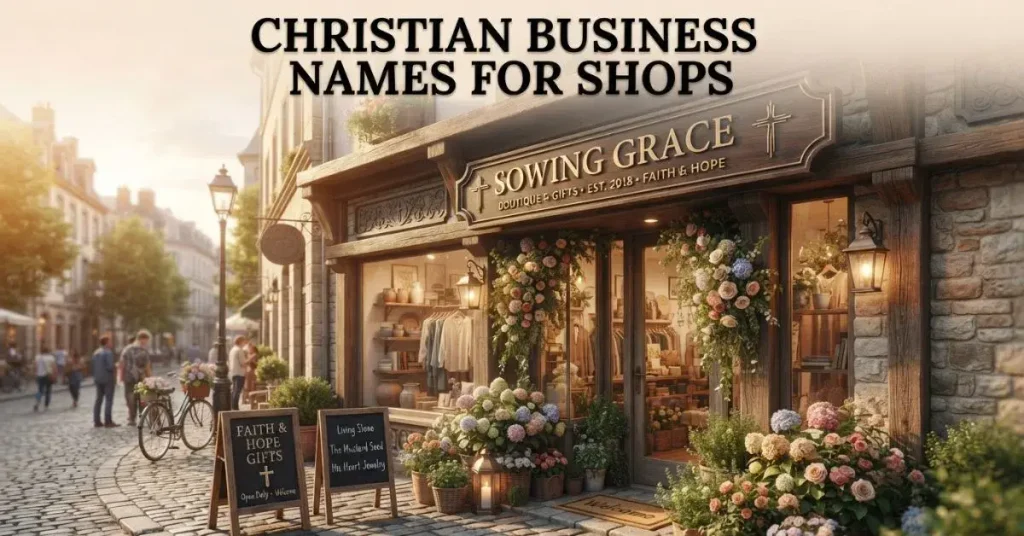 Christian Business Names For Shops