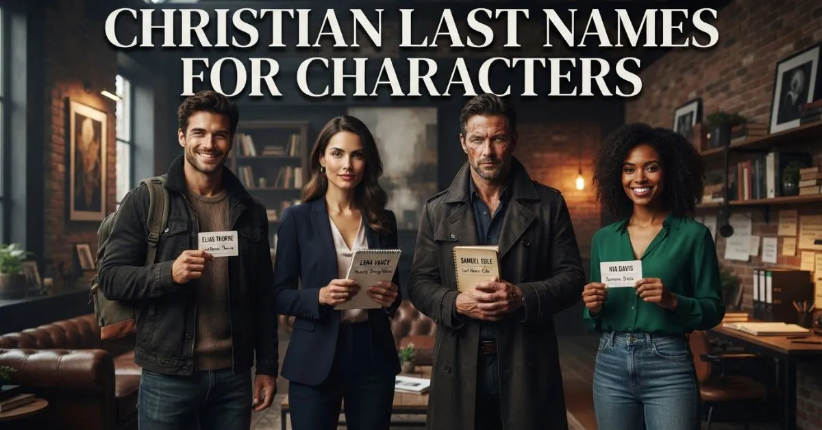 Christian Last Names For Characters