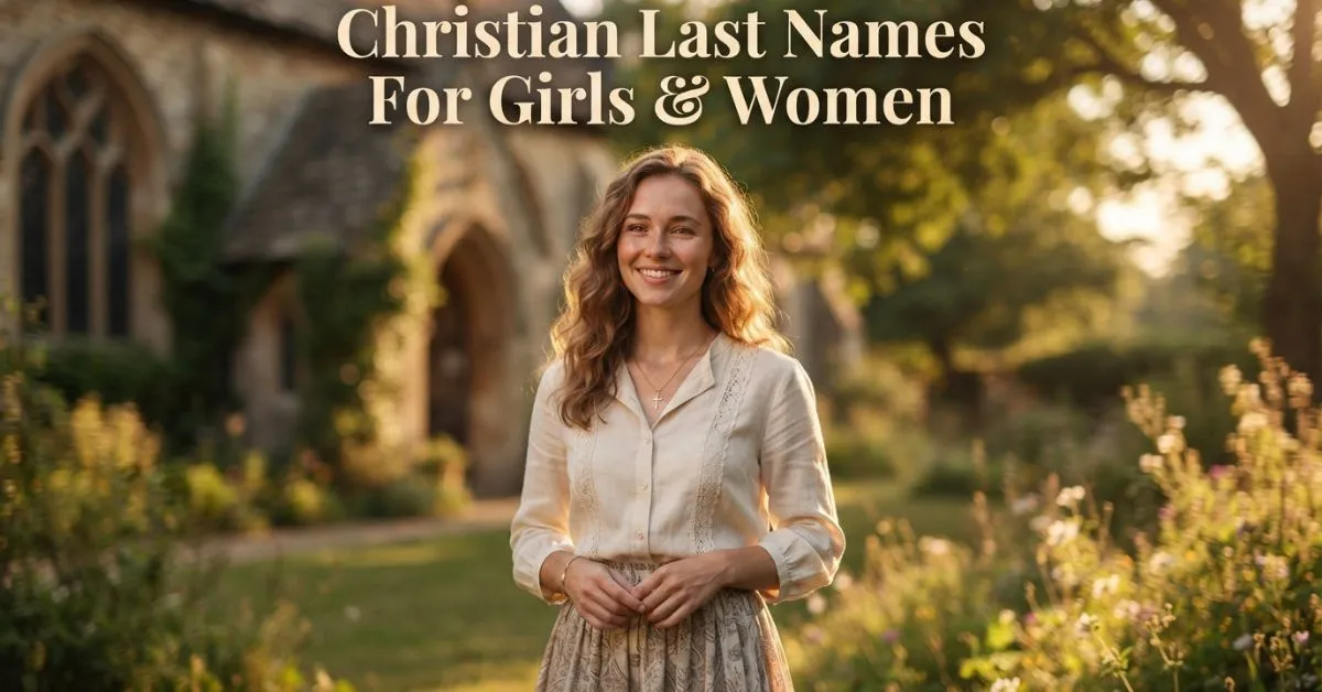 Christian Last Names For Girls & Women