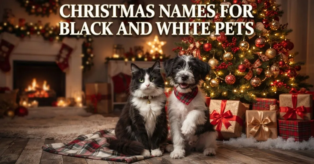 Christmas Names for Black and White Pets