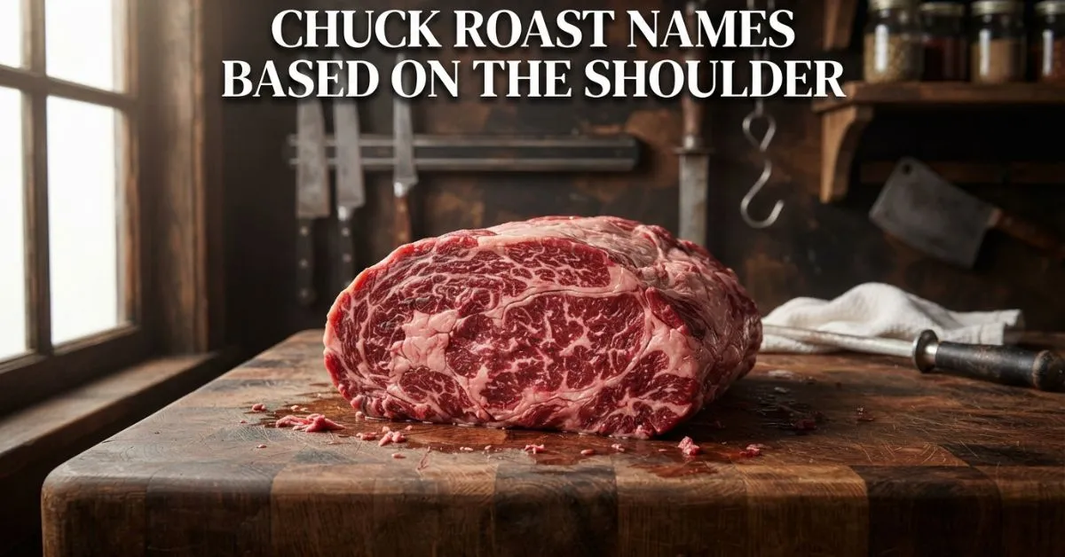 Chuck Roast Names Based On The Shoulder