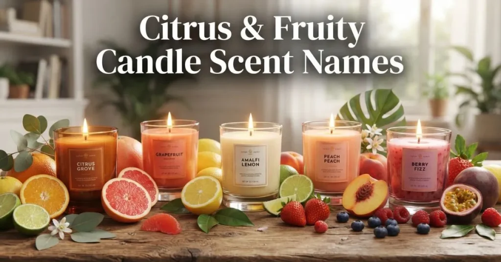 Citrus & Fruity Candle Scent Names
