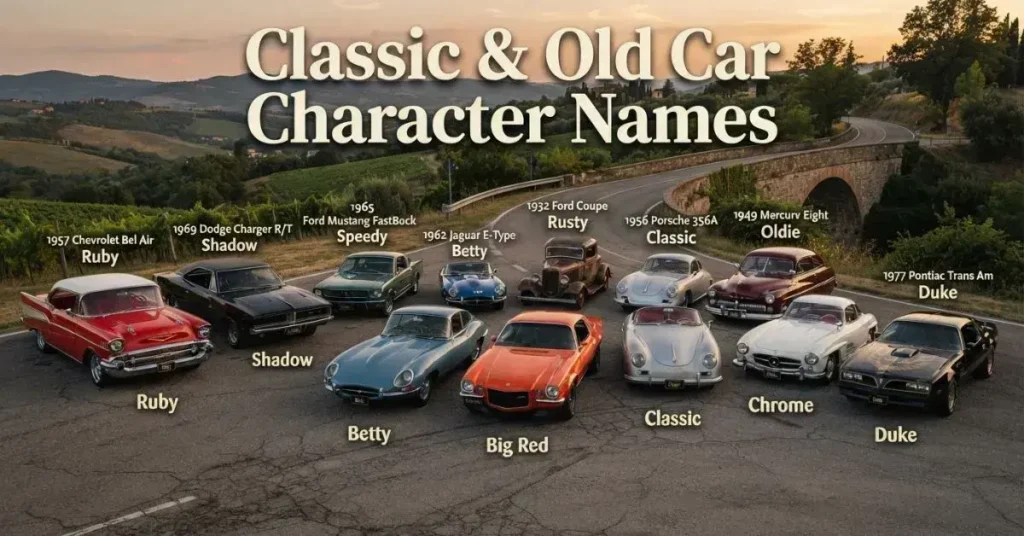 Classic & Old Car Character Names