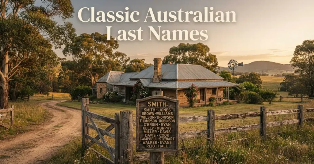 Classic Australian Last Names