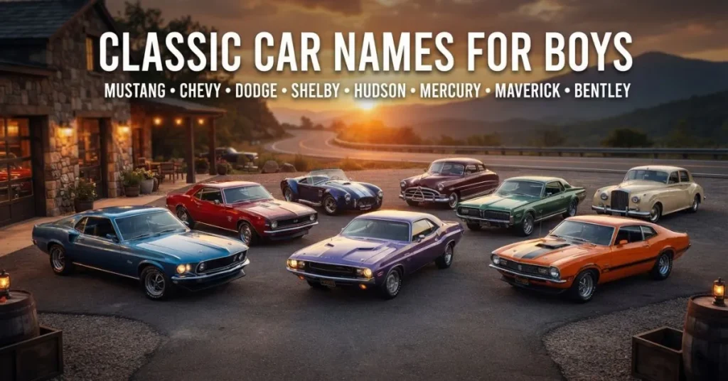 Classic Car Names for Boys