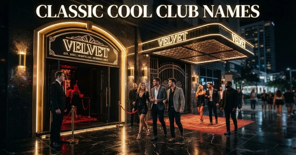 Classic Cool Club Names