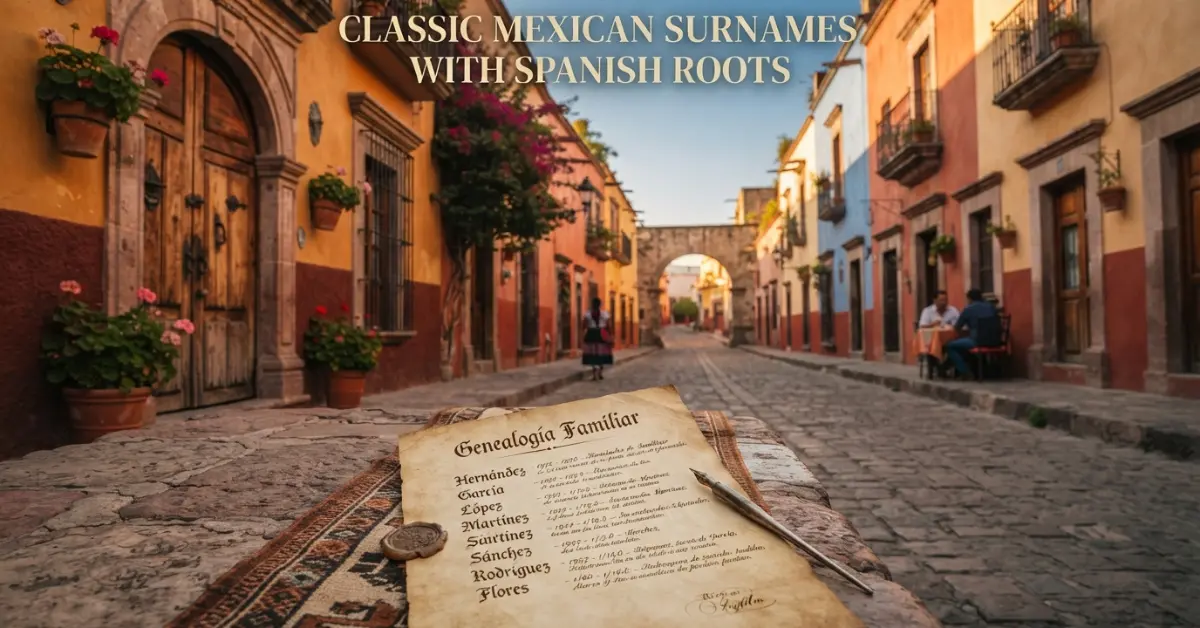 Classic Mexican Surnames With Spanish Roots
