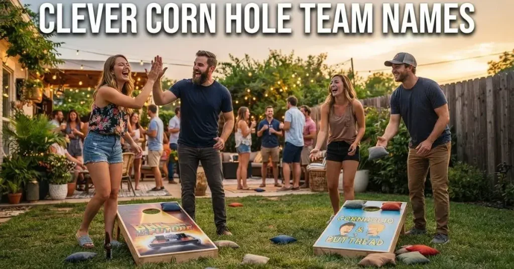 Clever Corn Hole Team Names