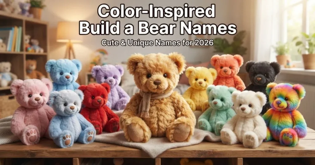 Color Inspired Build a Bear Names