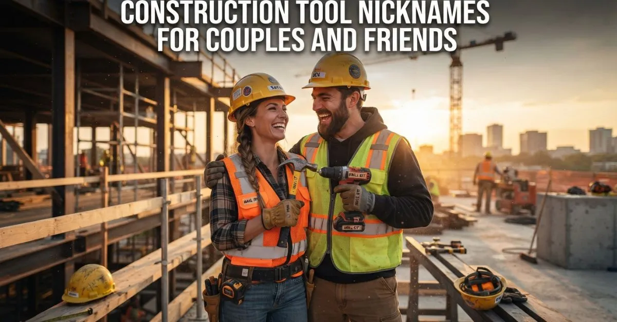 Construction Tool Nicknames For Couples and Friends