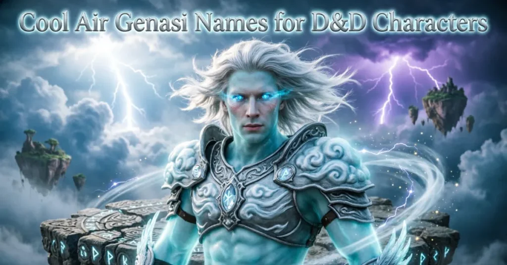 Cool Air Genasi Names for D&D Characters