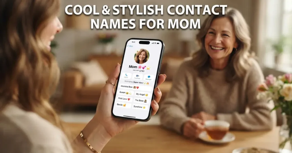 Cool & Stylish Contact Names For Mom