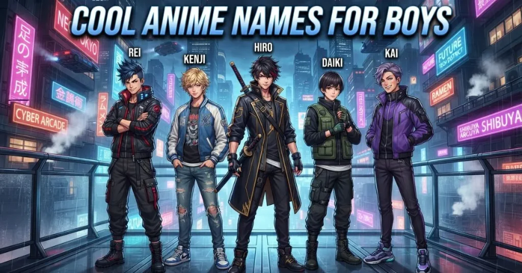 Cool Anime Names For Boys