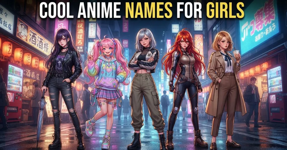 Cool Anime Names For Girls