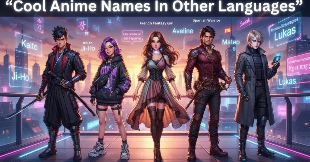 Cool Anime Names In Other Languages