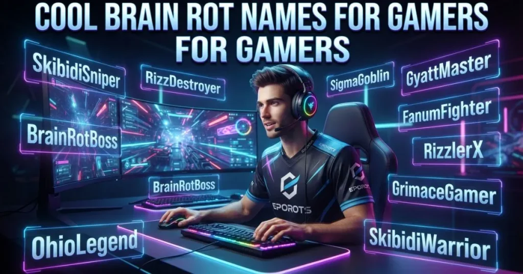Cool Brain Rot Names for Gamers
