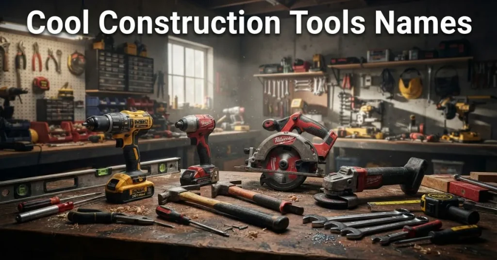 Cool Construction Tools Names