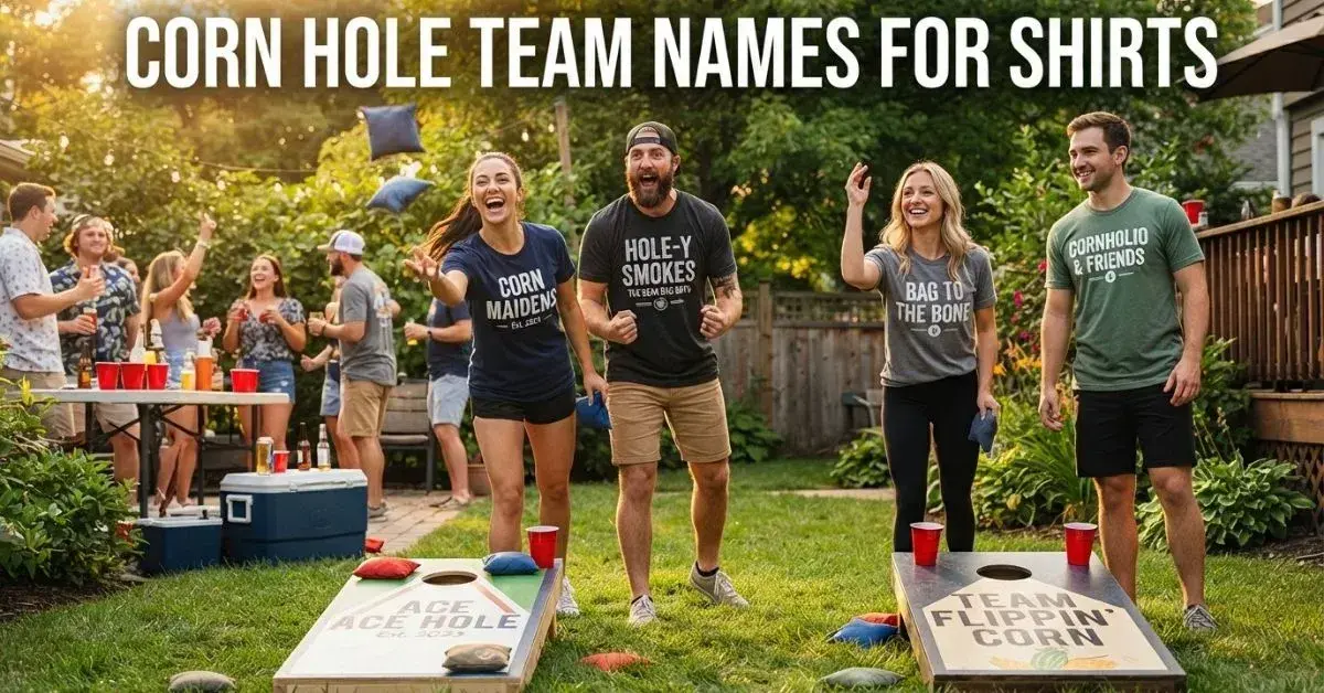 Corn Hole Team Names For Shirts