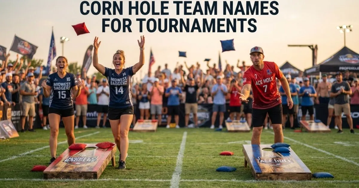 Corn Hole Team Names For Tournaments