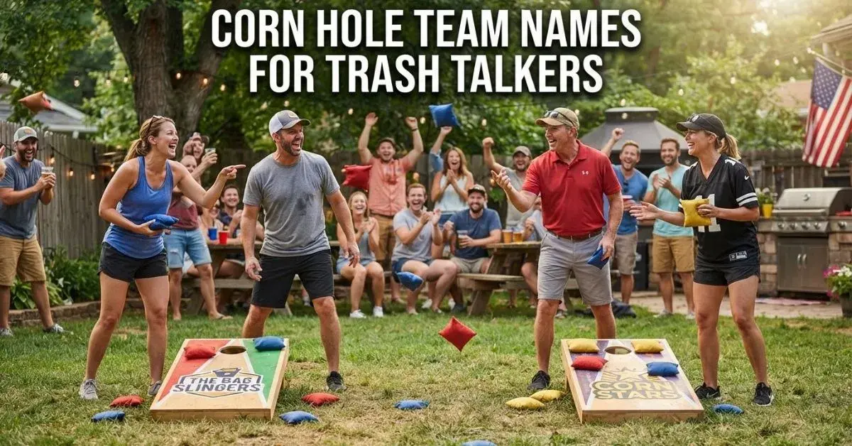 Corn Hole Team Names For Trash Talkers