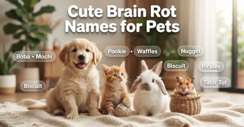 Cute Brain Rot Names for Pets
