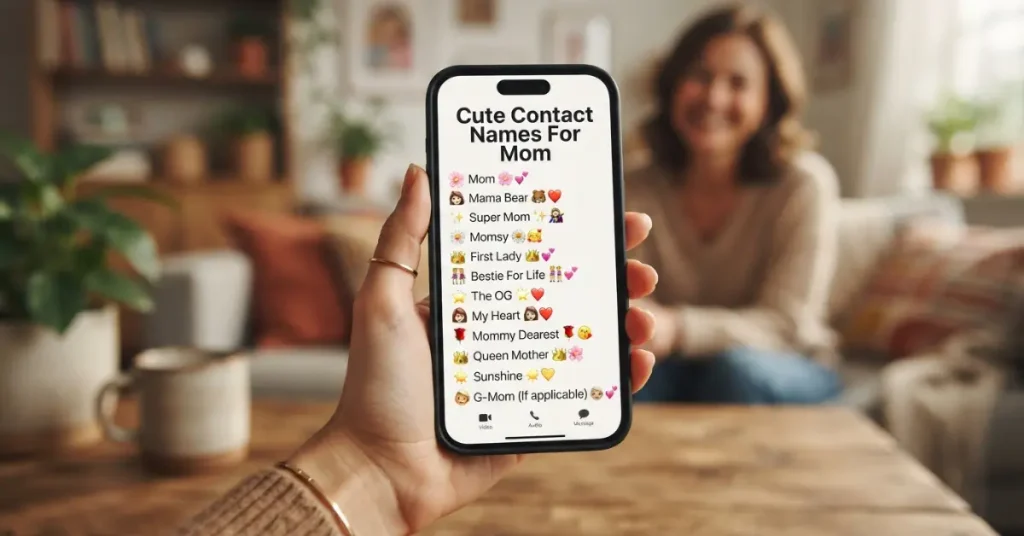 Cute Contact Names For Mom