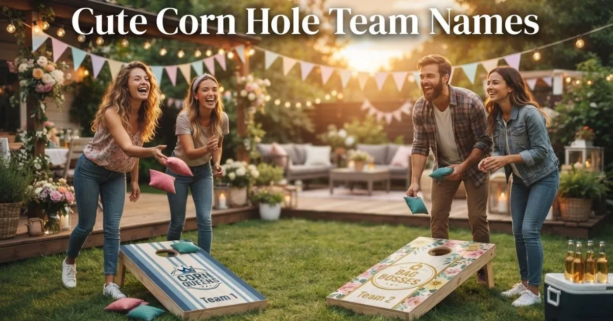 Cute Corn Hole Team Names