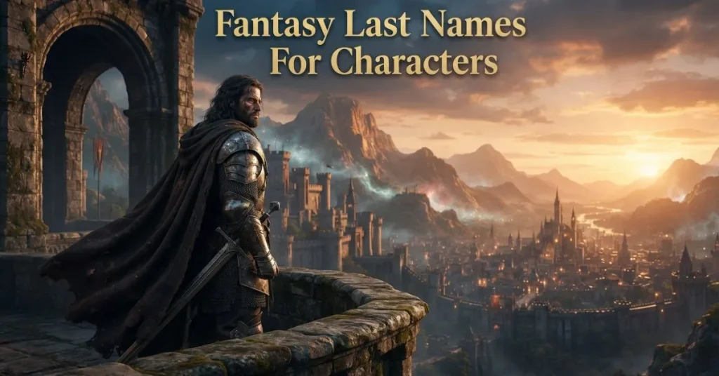Fantasy Last Names For Characters
