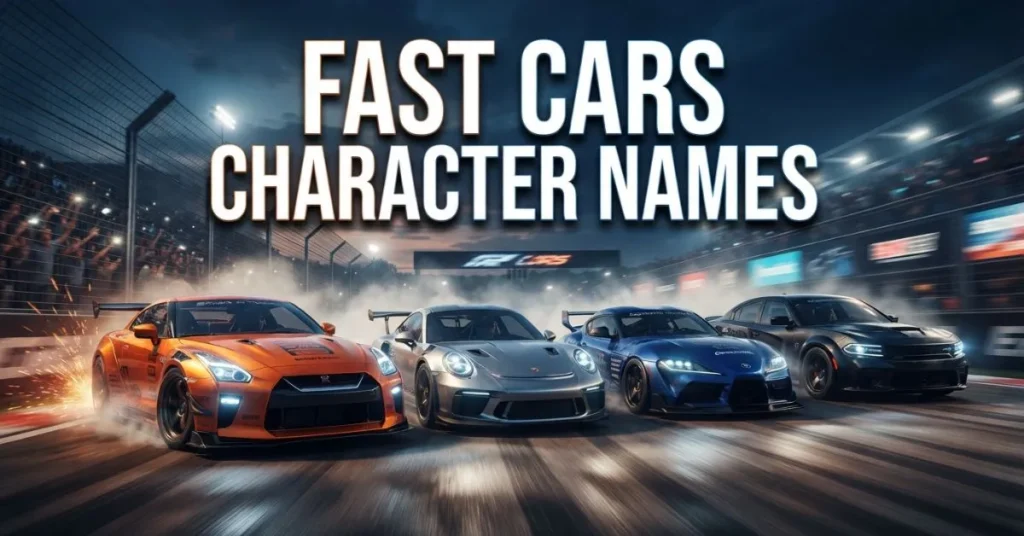  Fast Cars Character Names