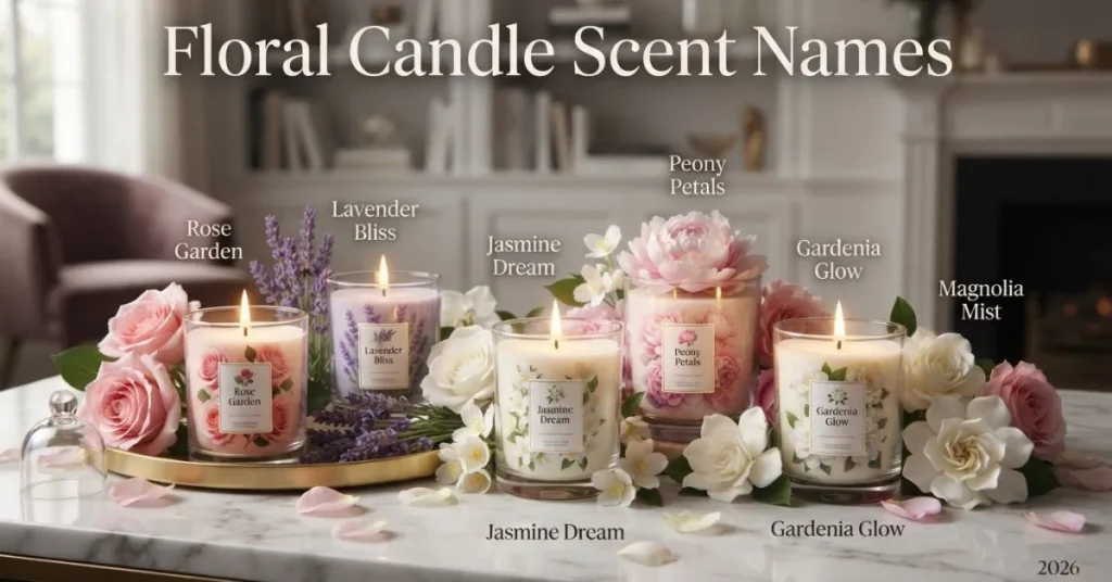 Floral Candle Scent Names