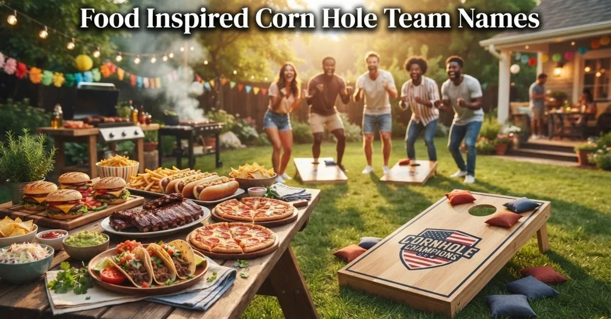 Food Inspired Corn Hole Team Names