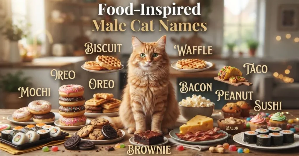 Food Inspired Male Cat Names