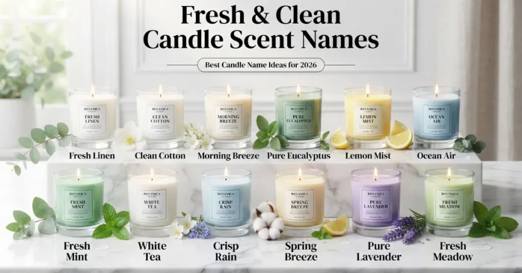 Fresh & Clean Candle Scent Names
