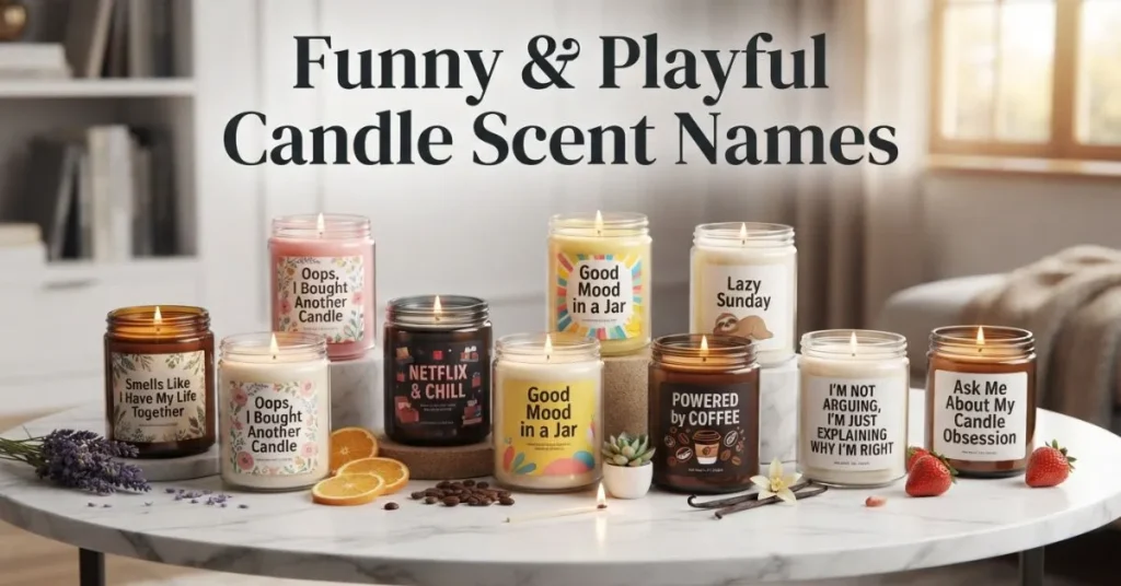 Funny & Playful Candle Scent Names