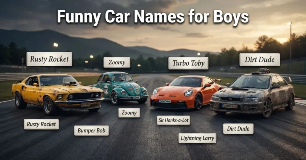 Funny Car Names for Boys
