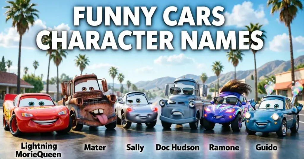 Funny Cars Character Names