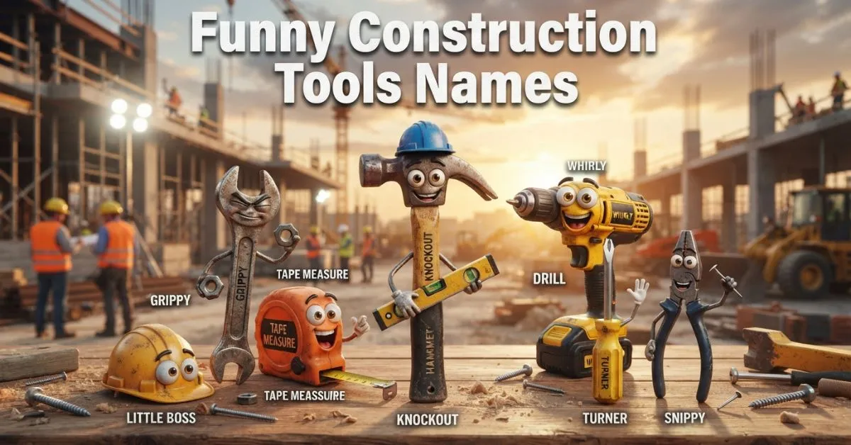 Funny Construction Tools Names