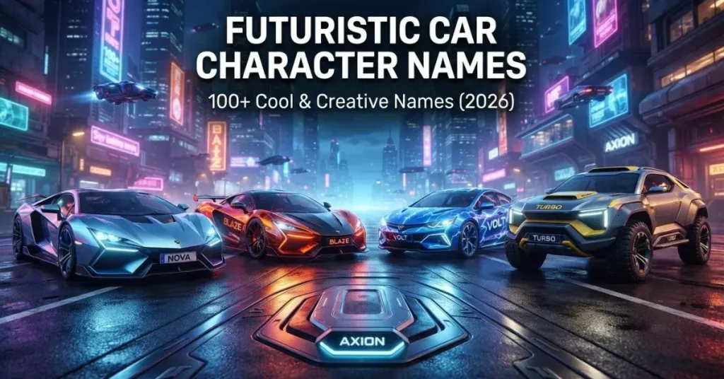 Futuristic Car Character Names