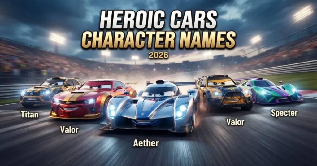  Heroic Cars Character Names