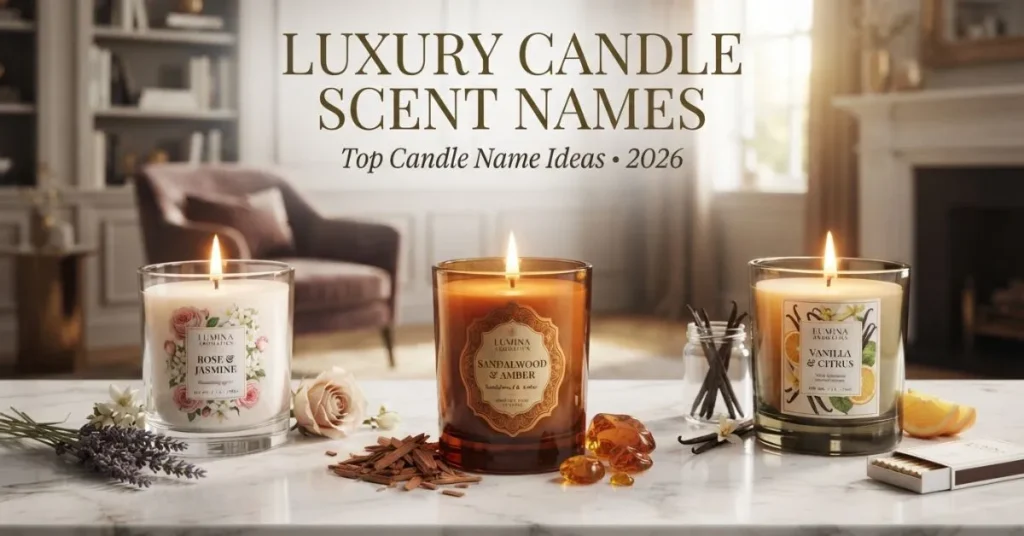Luxury Candle Scent Names