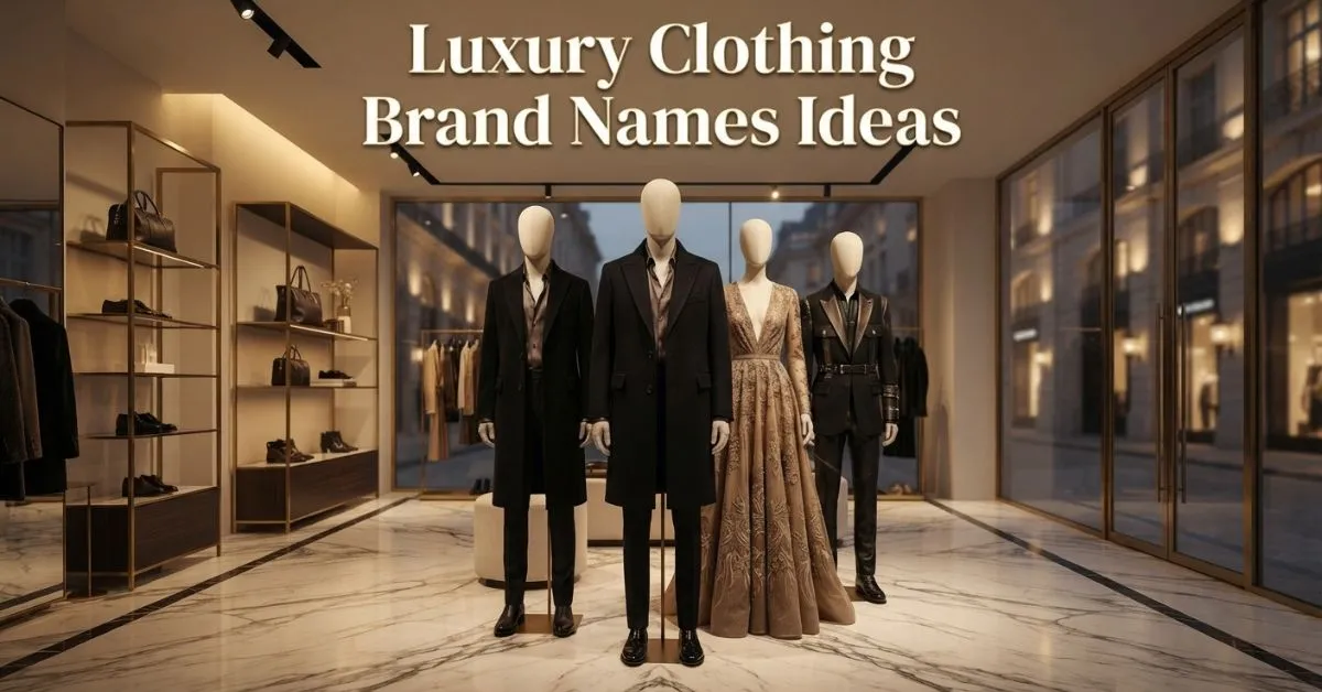 Luxury Clothing Brand Names Ideas